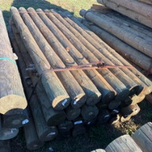 5" by 8' Wood Fence Posts