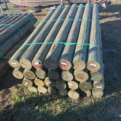 6" by 8' Wood Fence Posts