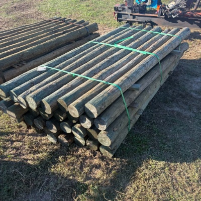 5" by 8' Wood Fence Posts