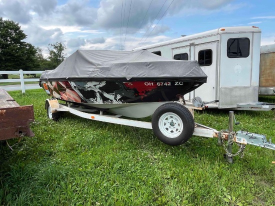 Custom Wrapped 18 Ft Fishing Boat