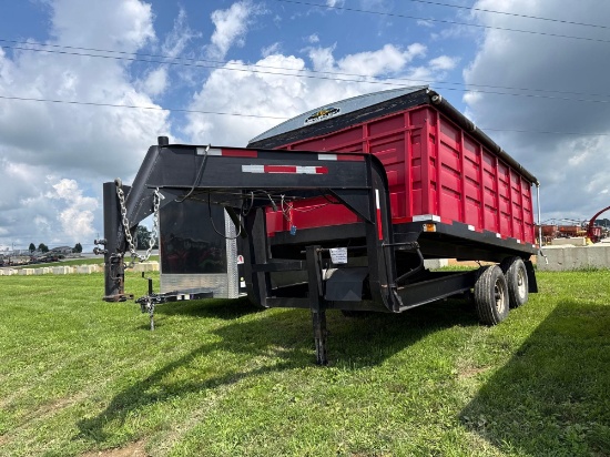 14 Ft Gooseneck Dump Trailer