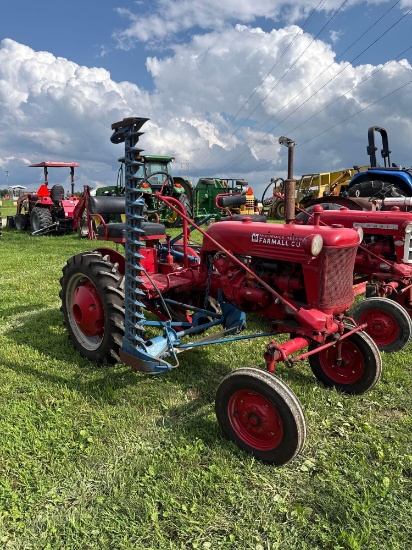 McCormick Deering Farmall Cub Tractor with Sickle Bar Mower