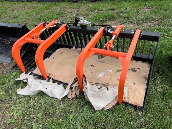 Heavy Duty Skid Steer Rock Grapple Bucket