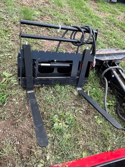 Mini Skid Steer Side Shift Fork Attachment