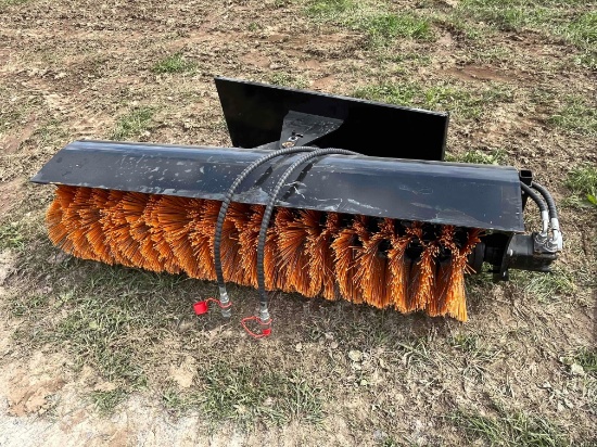 Skid Steer Hydraulic Rotary Sweeper/ Broom Attachment
