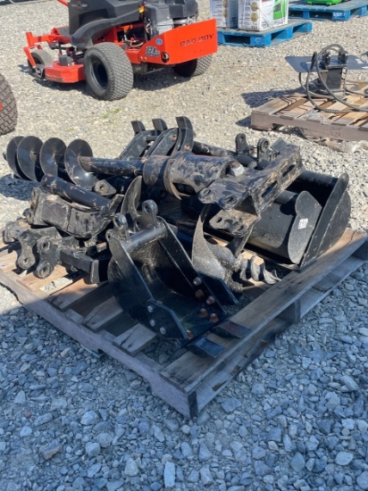 Lot of Mini Excavator Attachments