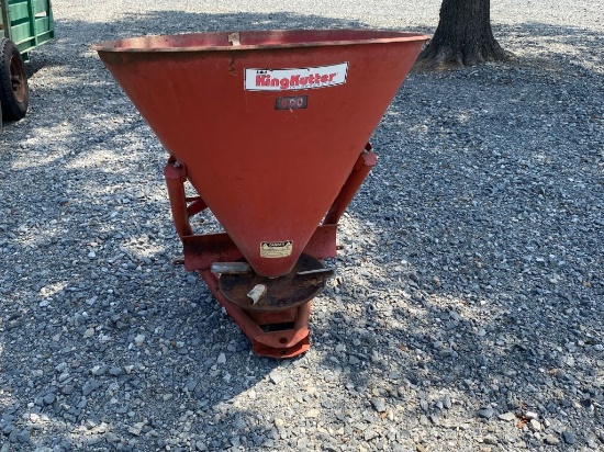 3PT KING CUTTER 500LB SPREADER, SN: 1001094033 Live & Online Auction Auctio