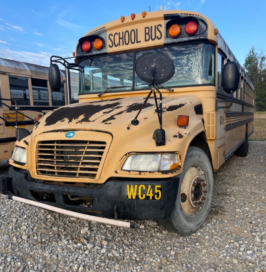 (INOP) 2009 Blue Bird BB Conventional Bus Salvage/Parts Only