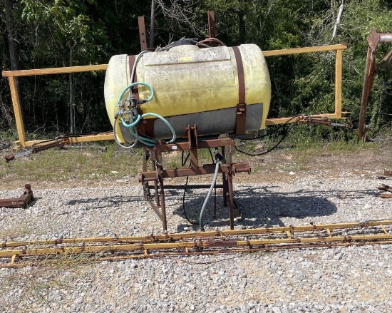 3Pt Spray Boom With Tank Live & Online Auction Auction Date: Saturday, Se