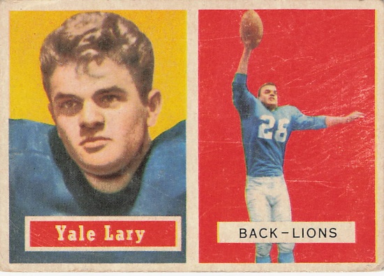 1957 Topps #124 Yale Lary Card
