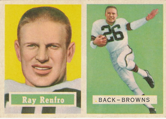 1957 Topps #76 Ray Renfro Card