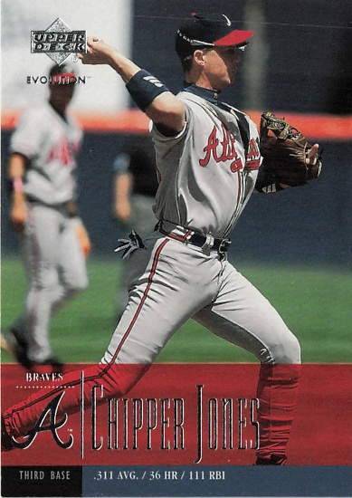 2001 Upper Deck Evolution #2 Chipper Jones Trading Card