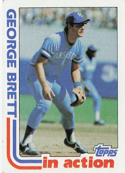 1982 Topps "In Action" George Brett #548 Baseball Card