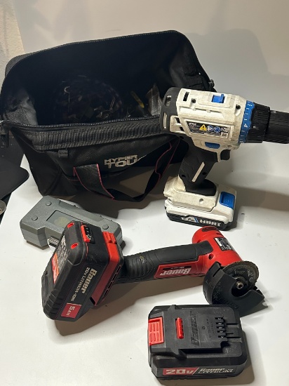 Hart & Bauer 20V Cordless Power Tool & Battery Combo Stash