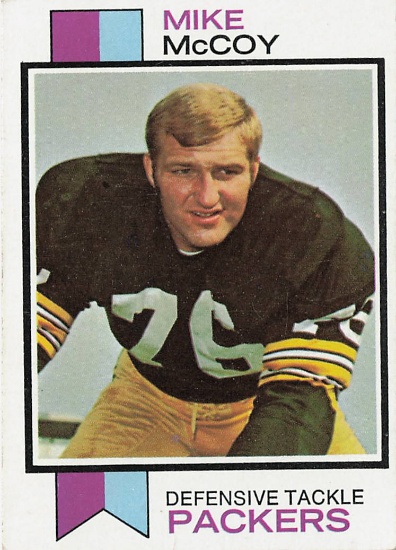 1973 Topps Mike McCoy Football Card #296