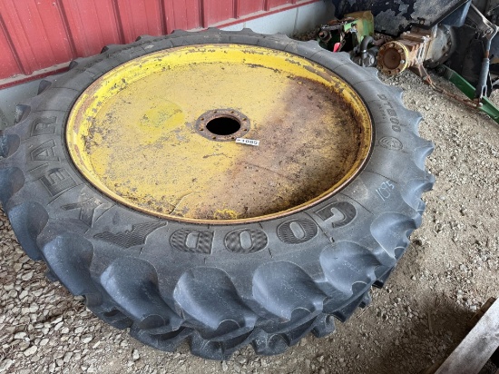 (2) Goodyear 320/90r46 Tires And Wheels