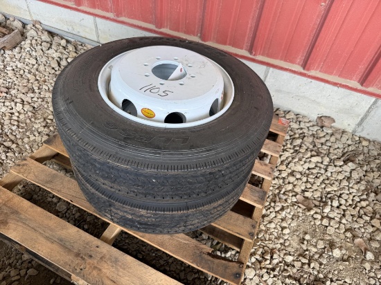 (2) Unused Provider 215/75r17.5 Tires