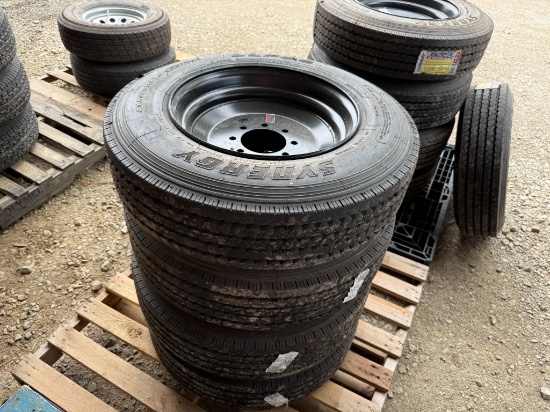 (4) Unused Sunergy 215/75r17.5 Tires