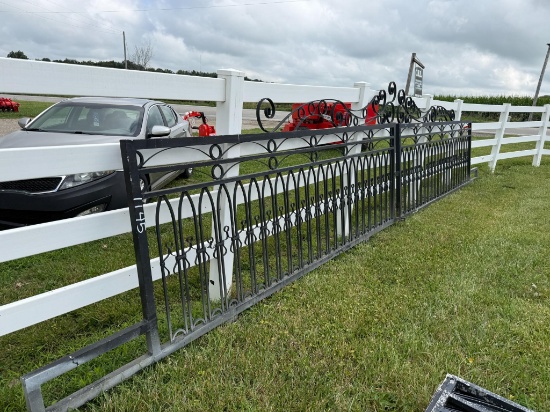 (2) Aluminum Entrance Gates, 11'7" Wide X 4' Tall