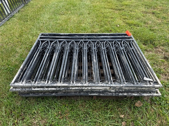 (8) Aluminum Fence Panels, 51" Tall X 61" Wide