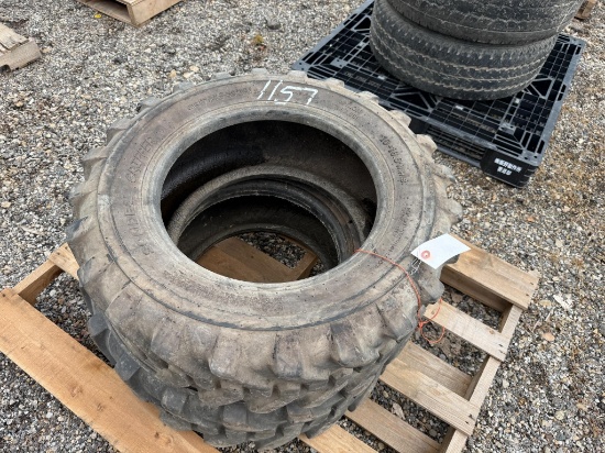 (2) 10-16.5 Skid-steer Tires