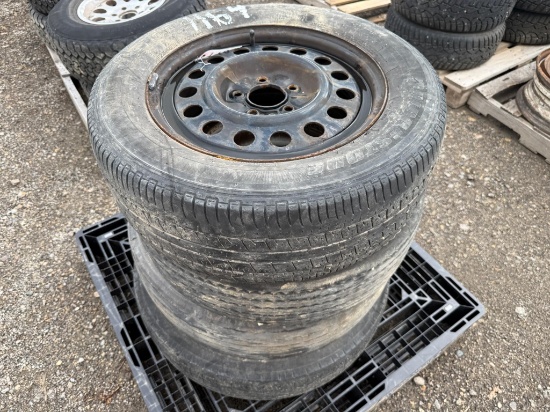 (4) Miscellaneous Tires And Rims
