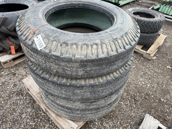 (4) 11-22.5 Trailer Tires