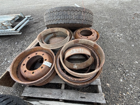 (2) Dayton Rims, (2) 8-hole Dual Rims, And (6)...