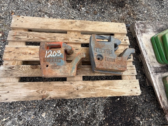 (3) 55-lb. Kubota Suitcase Weights