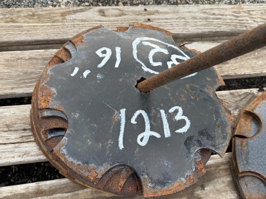 (32) 16" Notched Disc Blades