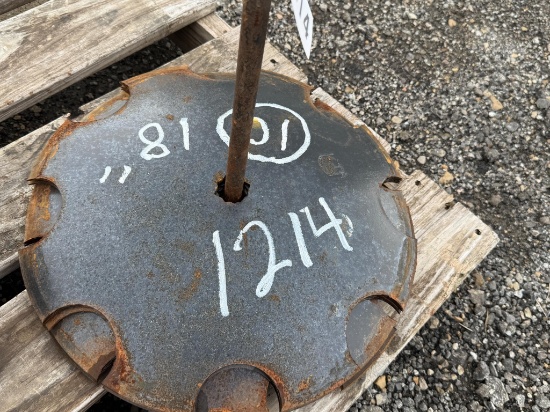(10) 18" Notched Disc Blades