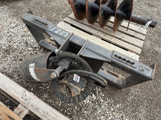 Hydraulic Skid Steer Post-hole Digger