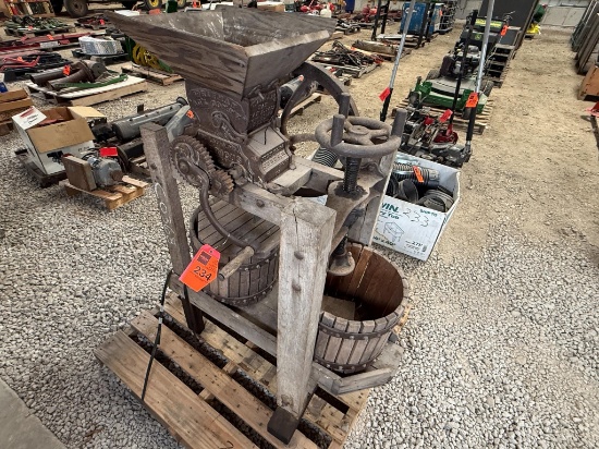 Antique Whitman Agricultural Company Cider Press