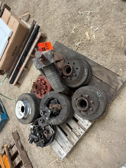 Skid Of Wheels And Hubs