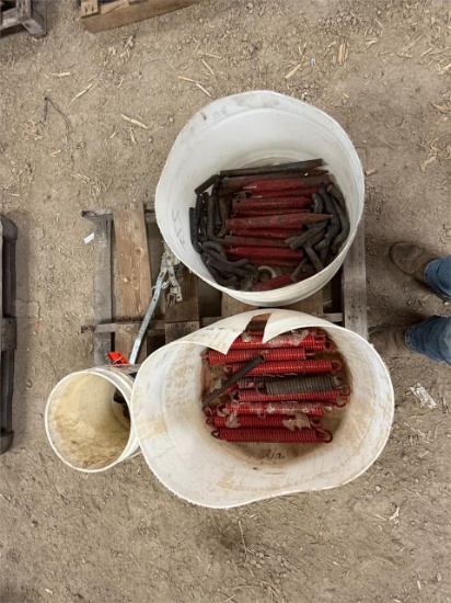 Skid Of Springs And Bale Spears