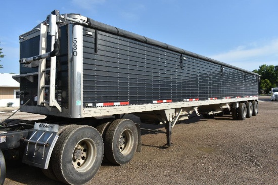2016 Timpte 50 Alum. Tri-Axle Grain Trailer, Electric Tarp with Remote, 66 Sides, Air Ride