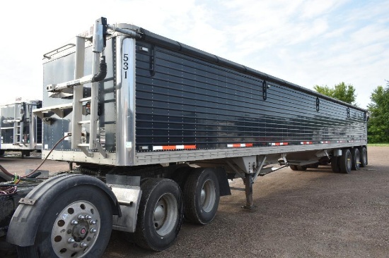 2016 Timpte 50 Alum. Tri-Axle Grain Trailer, Electric Tarp with Remote, 66 Sides, Air Ride,