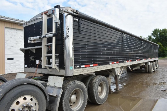 2015 Timpte 50 Alum. Tri-Axle Grain Trailer, Electric Tarp with Remote, 66 Sides, Air Ride,