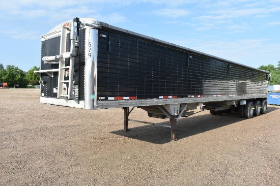 2015 Timpte 50 Alum. Tri-Axle Grain Trailer, Electric Tarp with Remote, 66 Sides, Air Ride,