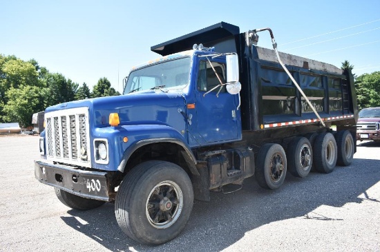 1999 International 2574 Quad Axle Dump Truck, 18 Steel Gravel Box, Hoist,