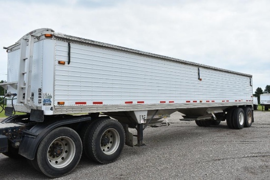 2009 Timpte 40 Alum. Hopper Bottom Grain Trailer, Shur-Lock Roll Tarp, 66 Sides, Spring Ride,