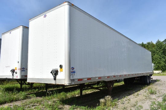 2013 53 Utility Van Trailer, Double Swing Doors, 295/75R22.5 Tires on Alum Rims