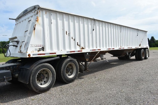 2004 Dokota 42 Steel Hopper Bottom Grain Trailer, Shur-Lock Roll Tarp, Wind Straps, 66 Sides,