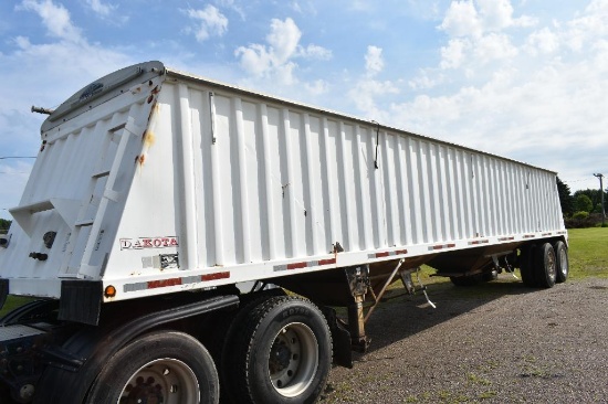 2004 Dokota 42 Steel Hopper Bottom Grain Trailer, Shur-Lock Roll Tarp, Wind Straps, 66 Sides,