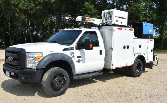 2014 Ford F550 Super Duty Service Truck, Dulley, 4x4,