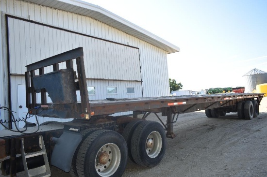 1980 Fontain102" X 42' Steel Flatbed Semi Trailer,