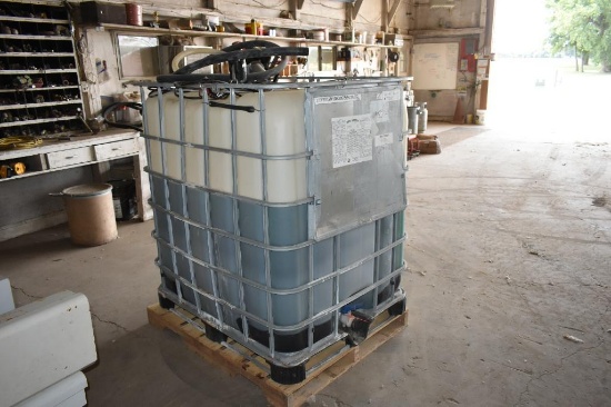 Approx 200 Gals of Hay Green in Tote with Pump