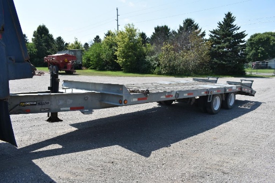 2016 Lucon 102" x 20' with 6' Beaver Tail Tandem Dully Galvanized Trailer,