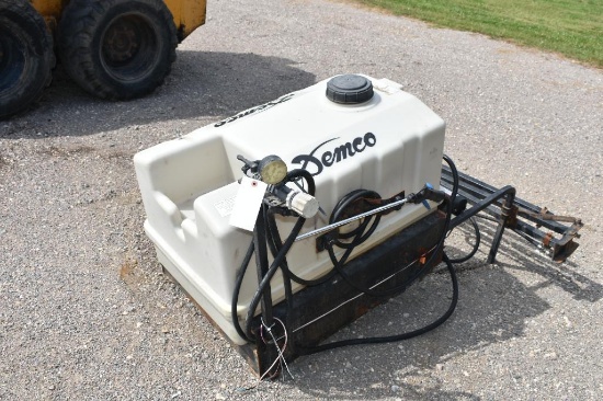 Demco 60 Gallon ATV Sprayer, 10'4" Boom, Wand, 12 Volt Pump, 2 Years Old,