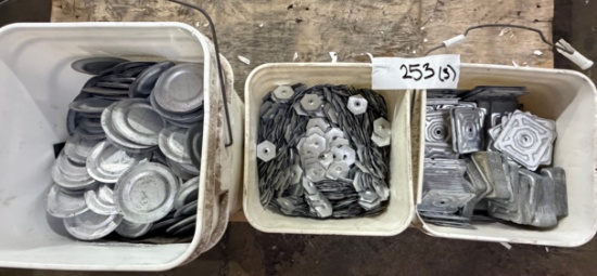 Assorted Commercial Roofing Insulation & Membrane Fastener Plates